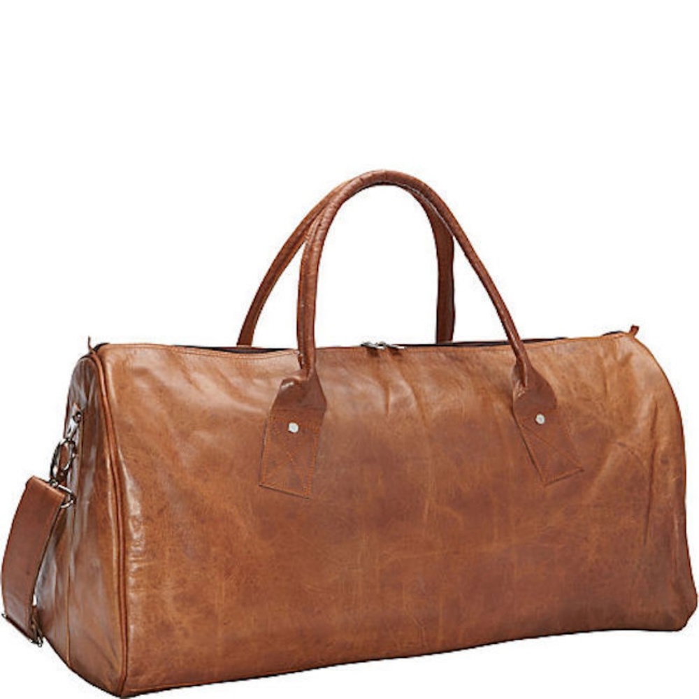 Leather Duffle Carry On Travel bag